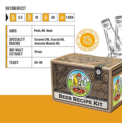 Craft A Brew Recipe Kit - Oktoberfest Ale Refill - 1 Gallon - Ingredients for Home Brewing Beer - color: Oktoberfest Ale