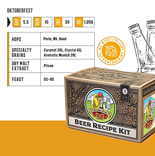 Craft A Brew Recipe Kit - Oktoberfest Ale Refill - 1 Gallon - Ingredients for Home Brewing Beer - color: Oktoberfest Ale
