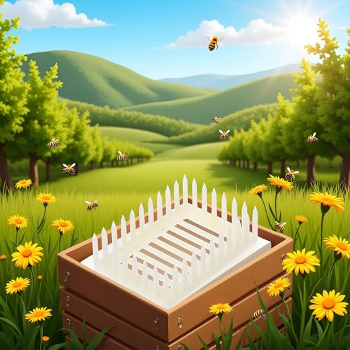 Jowxsx White Plastic Queen Marker Cage Clip Bee Catcher Beekeeper Beekeeping Tools Equipment Beekeeping Supplies