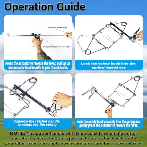 Heavy Duty Body Grip Trap Setter 220 330 conibear Traps Setting Tool | Trap Setting Tool Heavy Duty Bodygrip Trap Setter Sets Tool for Body Grip Traps 220 330 with One Hand easy to use .