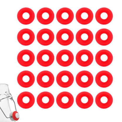 25PCS Silicone Rubber Gaskets Washer, Water Bottle Top Lid Gasket Swing Top Glass Bottle Caps Covers Sealing Ring Water Bottle Gasket for Brew Beer Soda