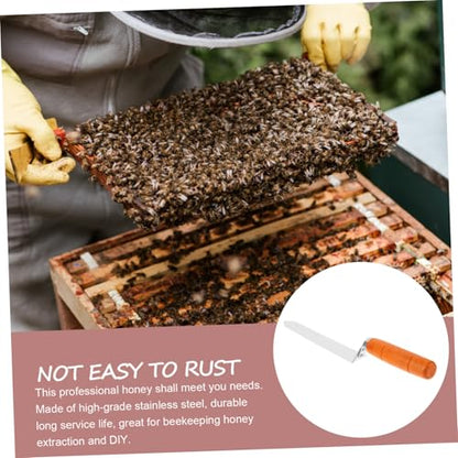 Stainless Steel Uncapping Knife Handle for Efficient Honey Extraction Essential Beekeeping Tool for Easy Saving Honey Scraping