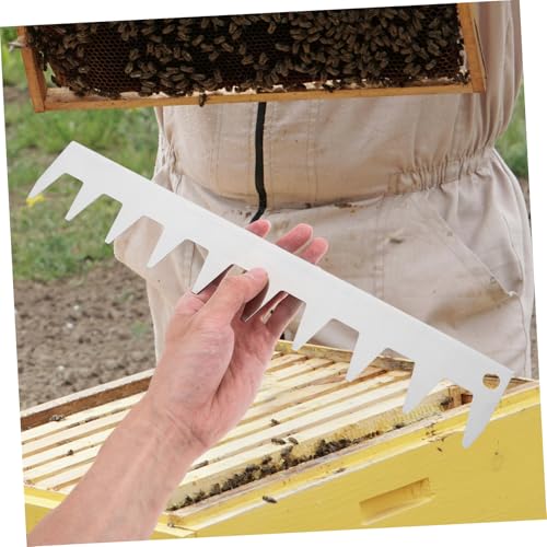 Abaodam Deck Spacer Tool for Beekeeping Beehive Frame Spacer Sturdy Stainless Steel Tool
