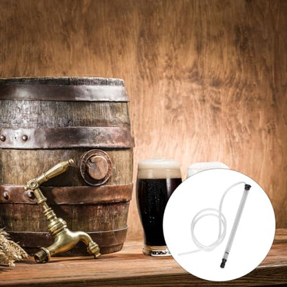 DECHOUS 1Set Automatic Siphon Tube with Clear Hose for Home Brewing Easy Transfer of Wine and Liquids Compact and Lightweight Design for Safe Bottling and Storage