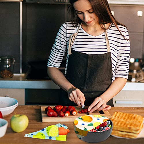 Reusable Beeswax Wrap - 9 Pack, Beeswax Wraps for Food, Eco-Friendly Beeswax Food Wrap, Organic, Sustainable, Biodegradable, Zero Waste, Plastic-Free Food Storage (1L Orange | 3M Lemon | 5S Pear) - size: 1L Orange | 3M Lemon | 5S Pear