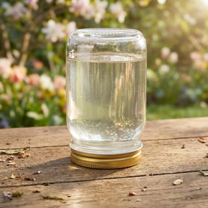 FENICAL Bee Feeder Lids for Mason Jar: 8pcs Bee Hive Entrance Feeder Lids Beehive Water and Sugar Dispenser Honeybee Beekeeping Feeding Accessories for Outdoor Beehives. 2.87 * 0.59 Inch (Gold)
