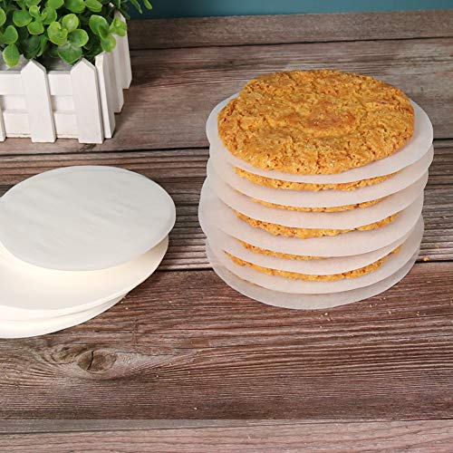 Hamburger Patty Paper Round 4.5 Inch, Set of 200, Non Stick Patty Paper Sheets for Burger Press, Patty Serperate and Cake Baking(5.5/6/7/8/9/10/12inch Available) - size: 4.5inch