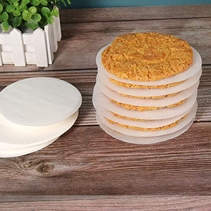 Hamburger Patty Paper Round 5.5 Inch, Set of 200, Non Stick Patty Paper Sheets for Burger Press, Patty Serperate and Cake Baking(4.5/6/7/8/9/10/12inch Available) - size: 5.5inch