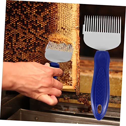 GALPADA Beekeeper Honeycomb Scraper Tool Multi-Functional Honey Shovel and Uncapping Fork for Efficient Honey Harvesting Comfortable Grip for Beginners Professionals