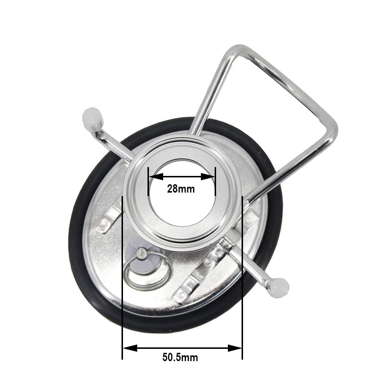 304 stainless steel Cornelius Keg Lid with 1.5'' Tri-clamp Ferrule,NEW Corny Beer Keg Lid 60PSI PRV Food Grade Dry Hopper