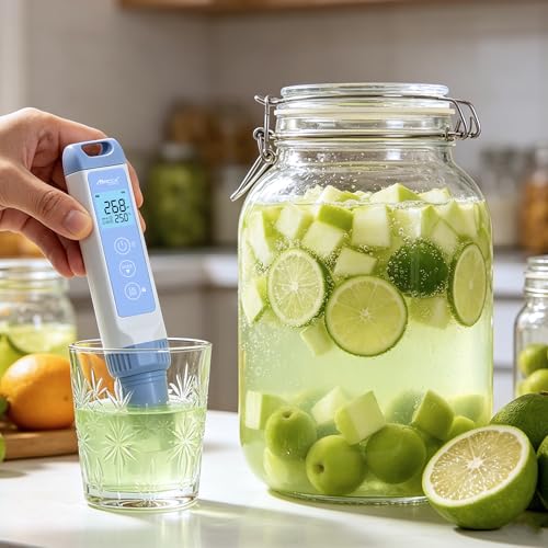 PH Water Tester Kit, Range(-2.0-16.00) PH Pen, ±0.01 pH Accuracy, PH Meter with LCD Display,POCT01-001