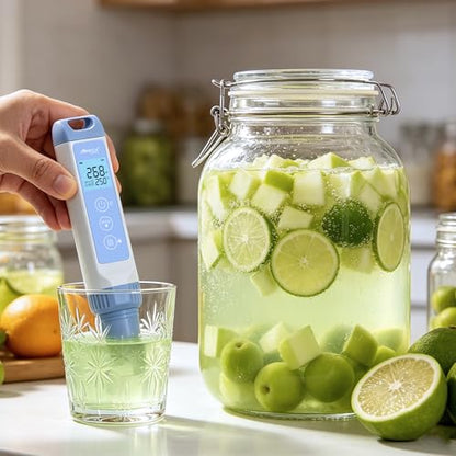 PH Water Tester Kit, Range(-2.0-16.00) PH Pen, ±0.01 pH Accuracy, PH Meter with LCD Display,POCT01-001
