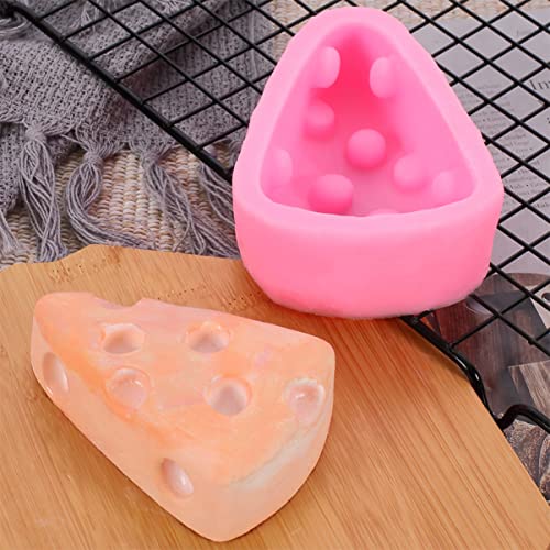 Triangle Cheese Shape Mould Hand Pie Molds for Baking Flexible Silicone Fondant Mold Safe for Boys and Girls for Cake Decorations