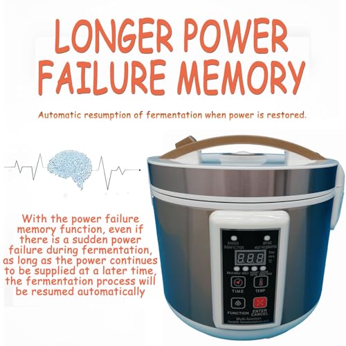 6L Multi-functional Health Fermentation Pot Black Garlic Fermenter 110V Automatic Intelligent Fermenter for Yogurt Enzyme Natto Vinegar Red Wine