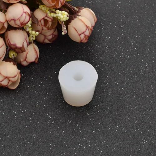 Reusable Silicone Hollow Conical Wine Stopper, Alkali Resistant Glass Bottle Stopper Wide Mouth Tube Stopper(8) - size: 8