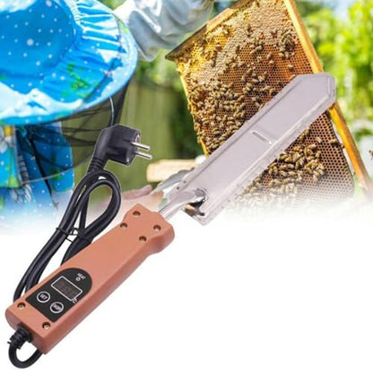 Electric Heating Honey Scraper, 50-180℃ Temperature Control Honey Uncapping Hot Knife with Memory Function Beekeeping Stainless Steel Tools Extractor Equipment Beekeeping Tools