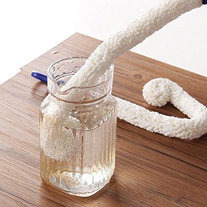 LJDJ Bottle Cleaning Brush - Set of 2 Flexible Bottle Scourer - Multi-Function Household Cleaning Tools for Cleaning of Wine Decanters, Goblets, Glasses, Cups - color: 2-pcs Standard