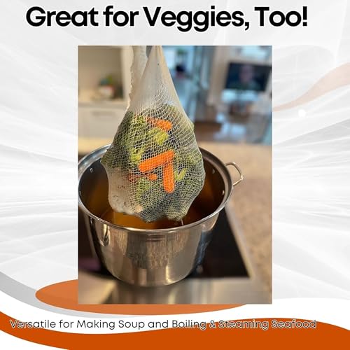 Krafty Gourmet Soup Socks, 3 pack,Cotton mesh Bags for Making Clear Flavorful Broth and Soups - size: 1 Count (Pack of 3)