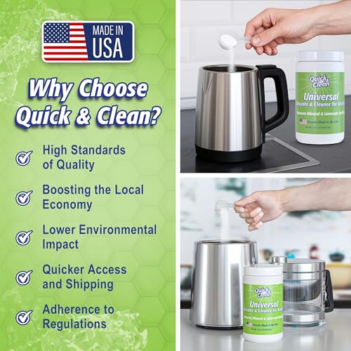 Quick & Clean Universal Descaler - 2lbs - Made in the USA - Granule Descaling Powder for Distilling Machines & More - Removes Mineral & Limescale Build Up