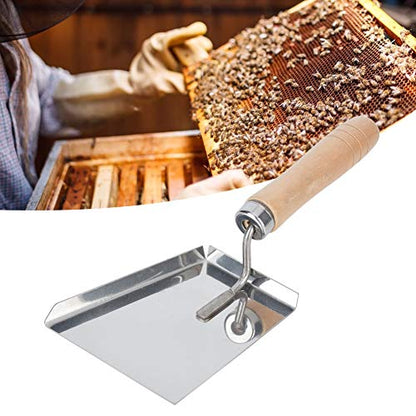 Ymiko Wax Scraper Beekeeping Tools Beehive Honey Beeswax Scraper Honey Uncapping Fork Shovel Beehive Cleaner Extractor