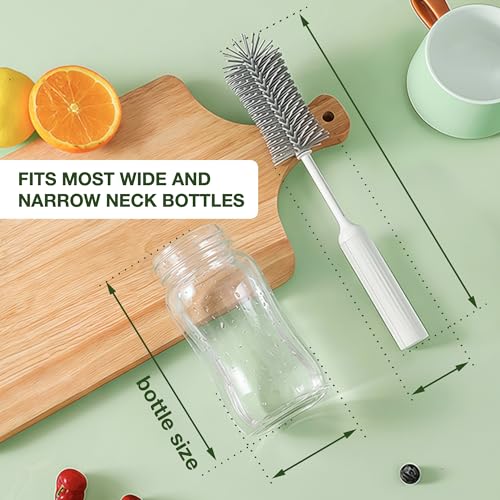 6-in-1 Bottle Brush Set with Holder – Multipurpose Cleaning Kit for Baby Bottles, Reusable Water Bottles, Straws, and Lids – BPA-Free, Compact Storage