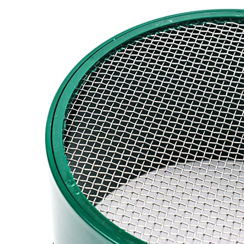 ASR Outdoor Gold Rush Sifting Classifier Sieve Mini 6 Inch Prospect Pan 10 Holes per Sq Inch - size: 10 Holes per Square Inch