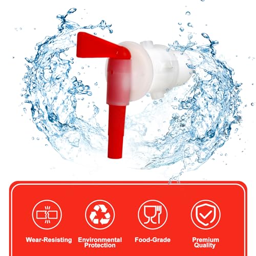 Plastic Spigot Bottling Spigot, 4PCS Beer Faucet Tap Plastic Spigot for 5 Gallon Bucket Beer Fermentation Spigot Homebrew Bucket Fermenter - color: Red, size: 4PCS