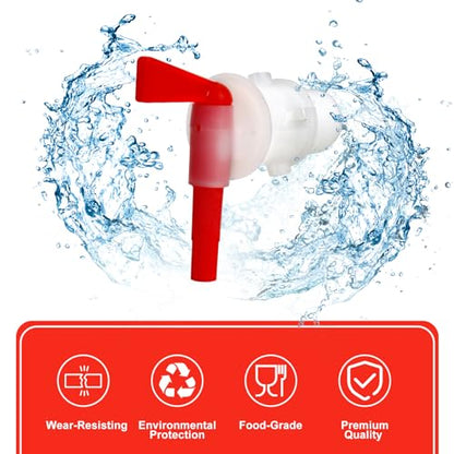 Plastic Spigot Bottling Spigot, 4PCS Beer Faucet Tap Plastic Spigot for 5 Gallon Bucket Beer Fermentation Spigot Homebrew Bucket Fermenter - color: Red, size: 4PCS