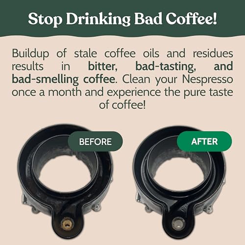 Roobi Cleaning Pods Compatible with Nespresso. Includes 1 Reusable Pod & 12 Cleaning Tablets. Specially Formulated for Originaline Machines. 1 Year Supply. - style: Cleaning Pods