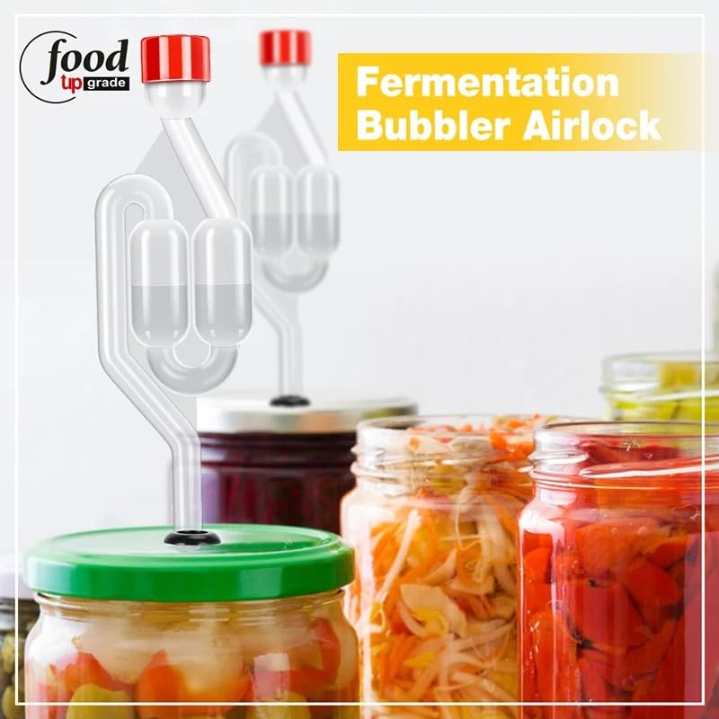 3 Pieces S-Shape Airlocks,Homebrew Bubble Airlock Carboys Stopper & Fermenter Seal Valve with Food Grade Grommets Wine Making(10pcs only grommets) - color: 10pcs only grommets