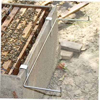 Coat Hanger Stand Tool Stand Support Bracket Hive Perch Hive Frame Tool Stainless Steel Beekeeping Tools Holder Silver Grip Metal Beekeeping
