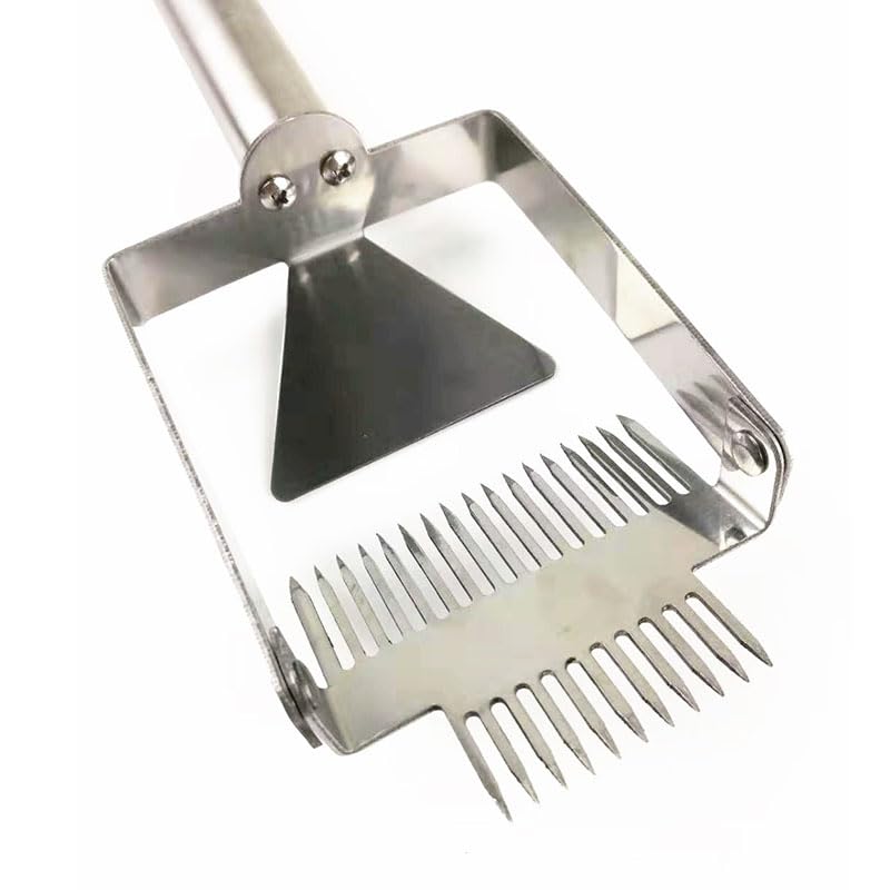 Multifunctional Stainless Steel Uncapping Forks Double Needle Beekeeping Tools Suitable for Honey Honeycomb Scraper (Color : Adjustable A) - color: Adjustable A