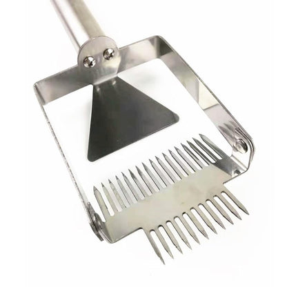 Multifunctional Stainless Steel Uncapping Forks Double Needle Beekeeping Tools Suitable for Honey Honeycomb Scraper (Color : Adjustable B) - color: Adjustable B