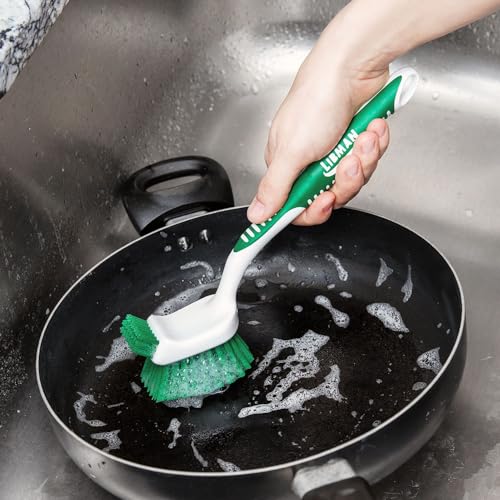 Libman Heavy Duty Scrub Brush Kit | Cleaning Brushes for Household Use | Tub Scrubber | Easy Grip Scrub Brush | Big Job Kitchen Brush | Dual Sided Tile & Grout Brush | 3 Different Brushes Included - style: Heavy Duty Scrub Brush Kit