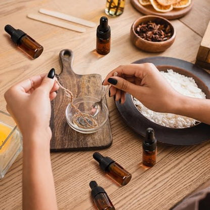 Didaey 200 Pcs 1/2/3/5/10/15 ml Mini Glass Oil Dropper Bottle Bulk, Clear Essential Small Empty Bottles Sample Containers Perfume Liquid Vials with Cap for Traveling (3 ml,Amber) - color: Amber, size: 3 ml