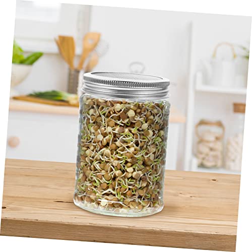 4pcs Stainless Steel Sprouting Lids for 70/86mm Mason Jars Sturdy Mesh Strainers for Bean Sprout Kit Easy to Use for Home Germination and Fermentation