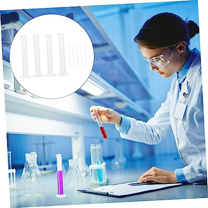 Cabilock 1 Set Laboratory Measuring Cylinder Graduated Dropper Measure Tubes Liquid Cylinders Measuring Cylinder Kit Chemistry Cylinder Equipment Laboratory Cylinder Plastic