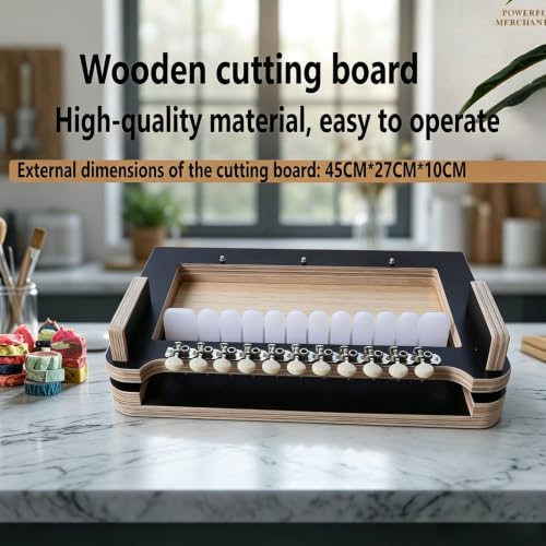 Wooden Soap Cutter, Handmade Soap Cutting Machine, Cuts 1-12 Bars, 2.5cm Thick Soap Cut, for Bread DIY Making, Cake, Candle Trimming Tool