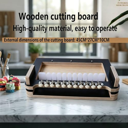 Wooden Soap Cutter, Handmade Soap Cutting Machine, Cuts 1-12 Bars, 2.5cm Thick Soap Cut, for Bread DIY Making, Cake, Candle Trimming Tool