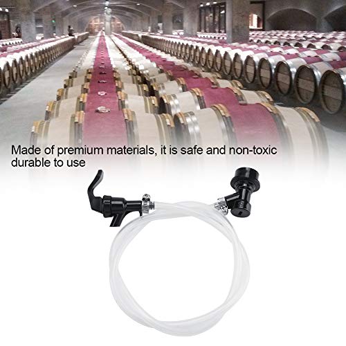 3.3ft Beer Hose, Beer Brewing Tubing with Ball Lock Disconnect and Party Tap for Corny Cornelius Keg Distribution Home Brewing Outdoor Parties
