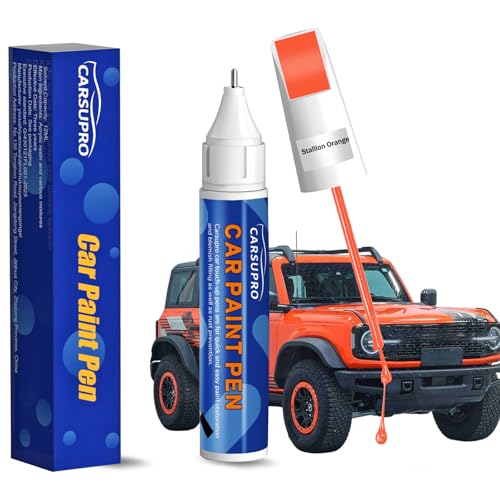 Yellow Touch Up Paint for Cars,Car Paint Touch Up Pen for Deep Scratches,Car Scratch Repair Pen Auto Scratch Remover for Easy to Use and Fix(Stallion Orange) - color: Stallion Orange, style: yellow-orange series