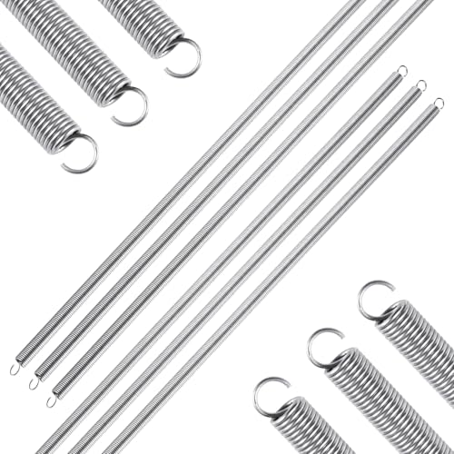6pcs Extension Springs,0.047"x0.4"x20" 304 Stainless Steel Extension Springs with Hook Ends 20inch(6, 0.047"x0.4"x20") - size: 0.047"x0.4"x20"