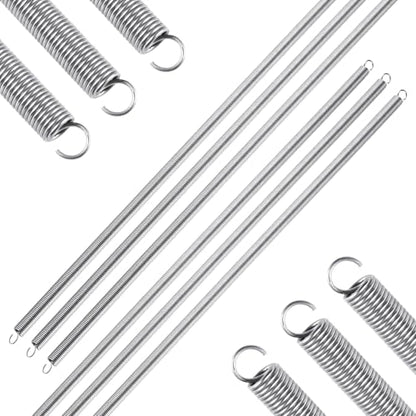 6pcs Extension Springs,0.047"x0.4"x20" 304 Stainless Steel Extension Springs with Hook Ends 20inch(6, 0.047"x0.4"x20") - size: 0.047"x0.4"x20"