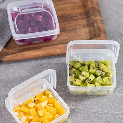 2 Pack Sliced Cheese Container for Fridge, Clear Plastic Butter Block Cheese Slice Storage Box with Flip Lid for Refrigerator Food Vegetable