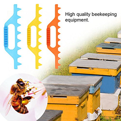 Huhushop Plastic Hive Frame Spacer Beehive Spacing Tool Beekeeping Equipment, 7/8/9 Frames(Yellow)
