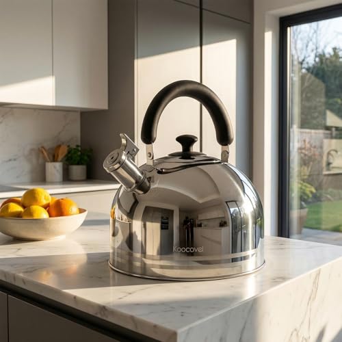 Whistling Tea Kettle for Stove Top,304 Stainless Steel Tea Kettles,6L/6.3QT Tea Kettles for Kitchen,Camping,Traveling,Portable,Fast to Boil - size: 6.3 Quarts