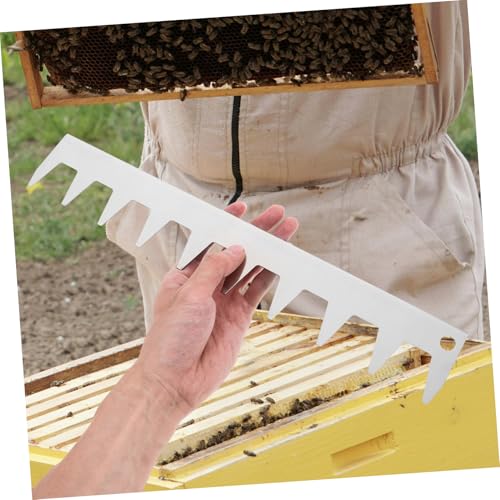 Toyvian Stainless Steel Frame Spacer Tool for Beekeeping Durable Deck Spacer Equipment for Honeycomb Formation Essential Beehive Frame Holder for Efficient Hive Management
