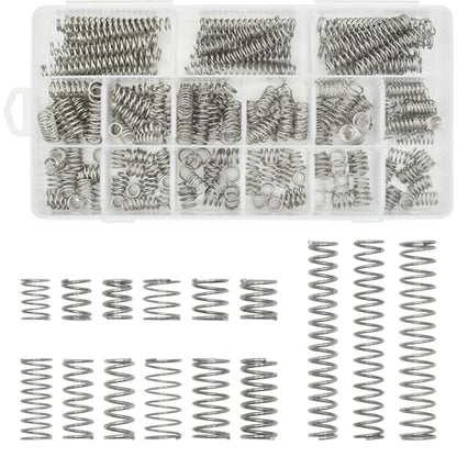 BDS-HOME 240pcs Compression Springs Assortment Kit, 15 Different Sizes Stainless Steel Springs for Shop and Home Repairs in Individual Boxes - size: 240pcs-15 Sizes, style: Compression Spring