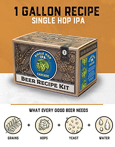 Craft A Brew Recipe Kit - Single Hop IPA Refill - 1 Gallon - Ingredients for Home Brewing Beer - color: Single Hop IPA