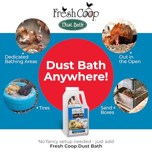 Progressive Planet Fresh Coop Dust Bath, 6lb Jug - Food-Grade Diatomaceous Earth & Calcium Montmorillonite Clay - Supports Healthy Feathers, Reduces Boredom & Encourages Natural Dust Bathing - size: 6lbs – Single